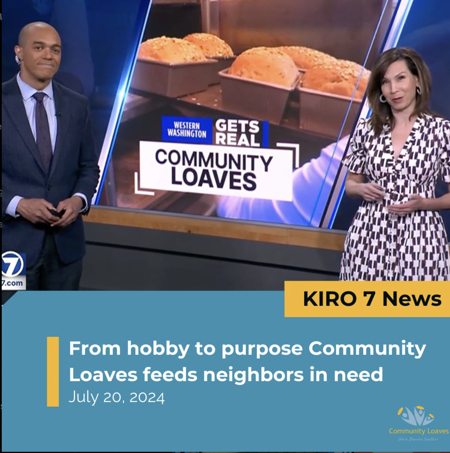 Community Loaves Featured on Kiro News 7